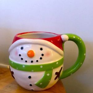 Boston Warehouse Whimsical Snowman Christmas mug, dishwasher/ microwave safe